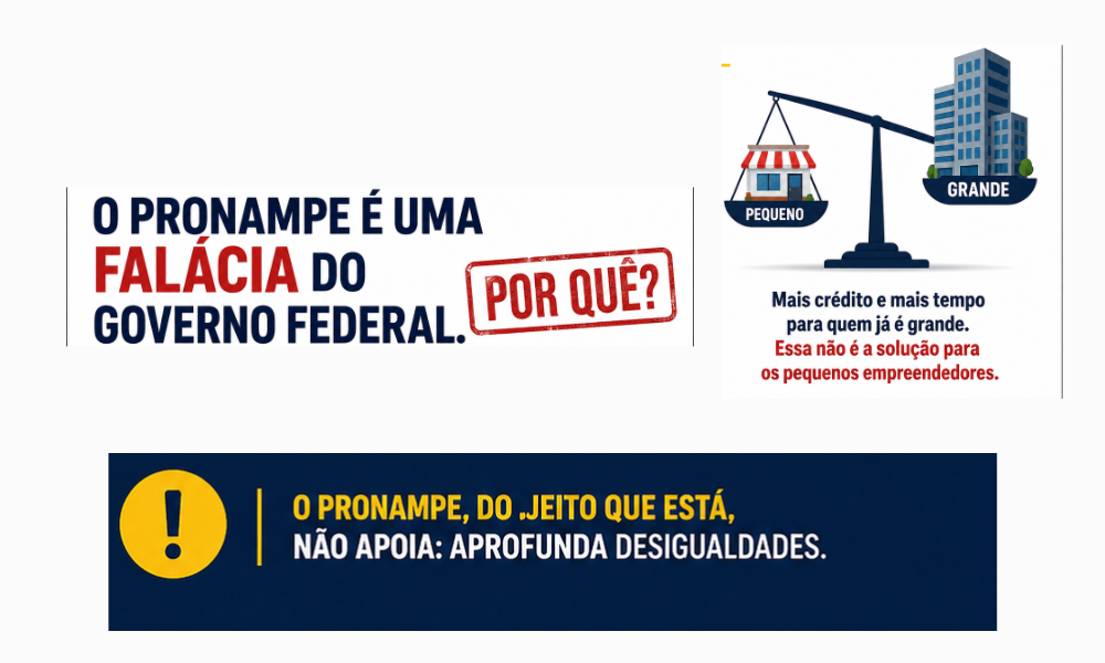 O pronampe é uma falácia do governo federal. Por quê?