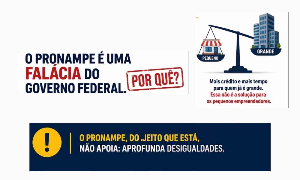 O pronampe é uma falácia do governo federal. Por quê?